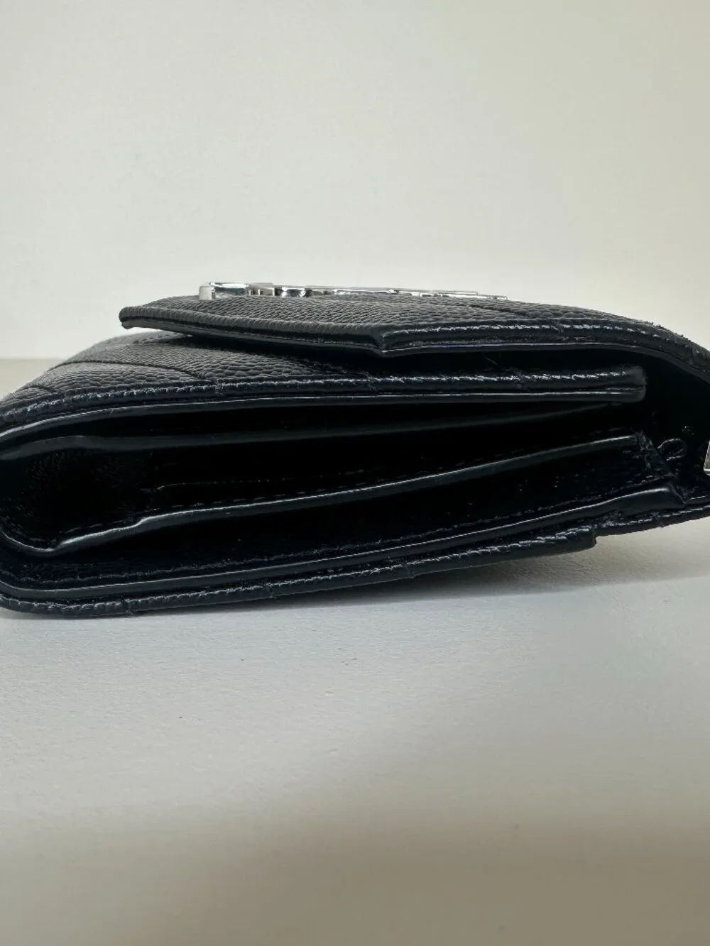 Saint Laurent Cassandre Matelassé Compact Tri Fold Wallet - Picture 5 of 14